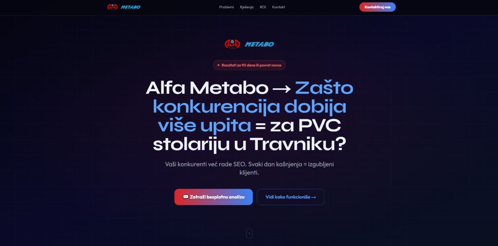 SEO Proposal Landing Page – Alfa Metabo
